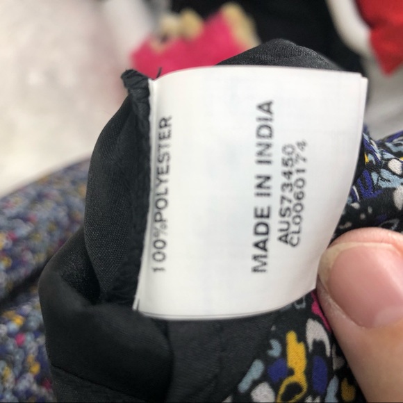 VTG Style eShakti Cottagecore Floral Print Maxi Dress, Pleated Waist, Zipper S8 - Picture 13 of 13